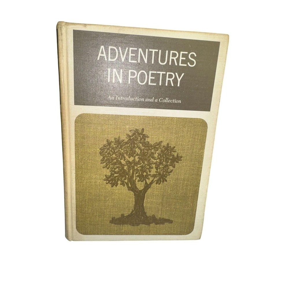 Adventures in Poetry Edwin C Custer 1964 Harcourt Brace World Hardcover Vintage
